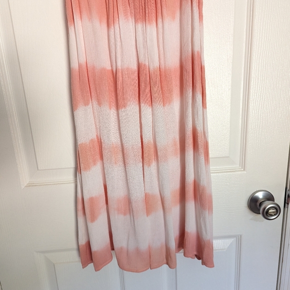 Elan Ruby Jane Tie Dye Sleeveless Shift Tunic Mini Dress Pink Cream Small - Picture 3 of 7